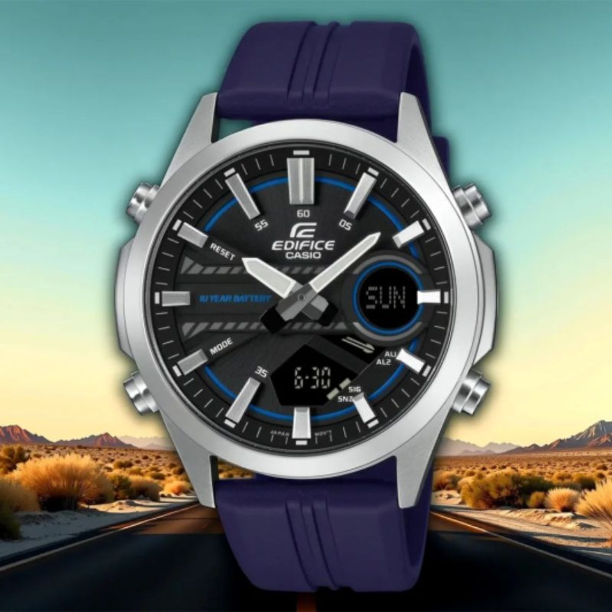 CASIO - Casio Edifice Efv-c120p-1a2 Barrio Belgrano Mens Watch Blue
