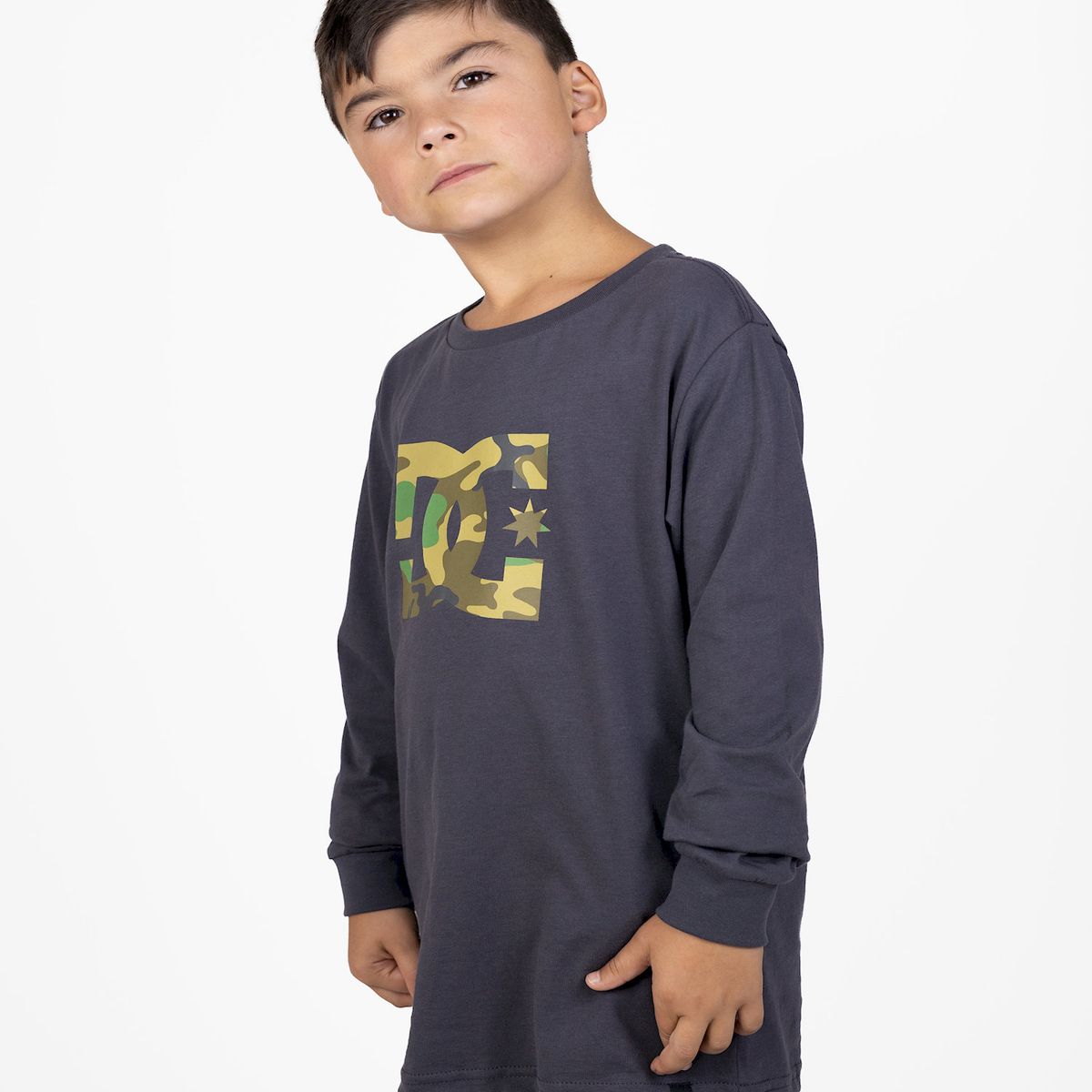 DC SHOES - Polera Niño DC Star B Tees Gris