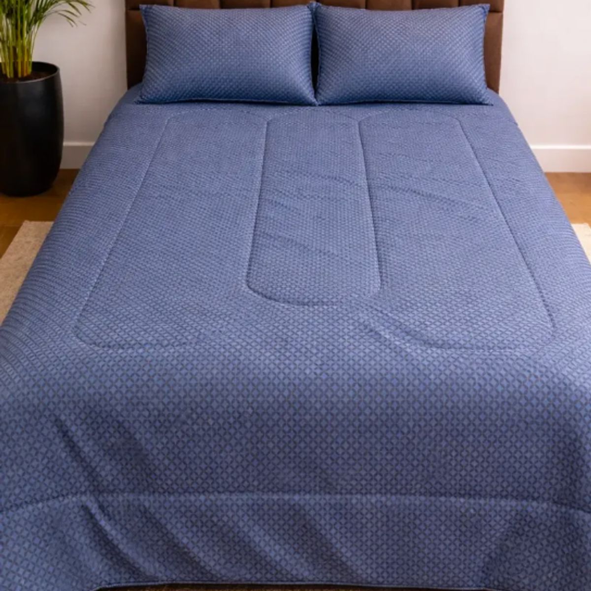 DULCES SUEÑOS - Plumón reversible Dulces Sueños King Azul Tribal 230x240