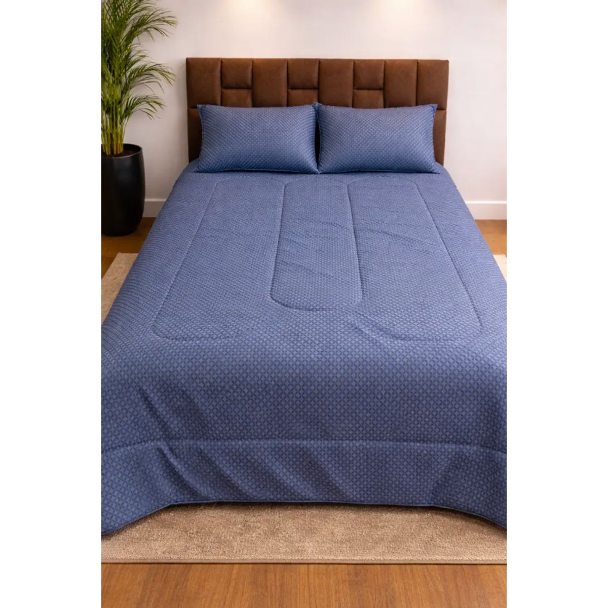 DULCES SUEÑOS - Plumón reversible Dulces Sueños King Azul Tribal 230x240