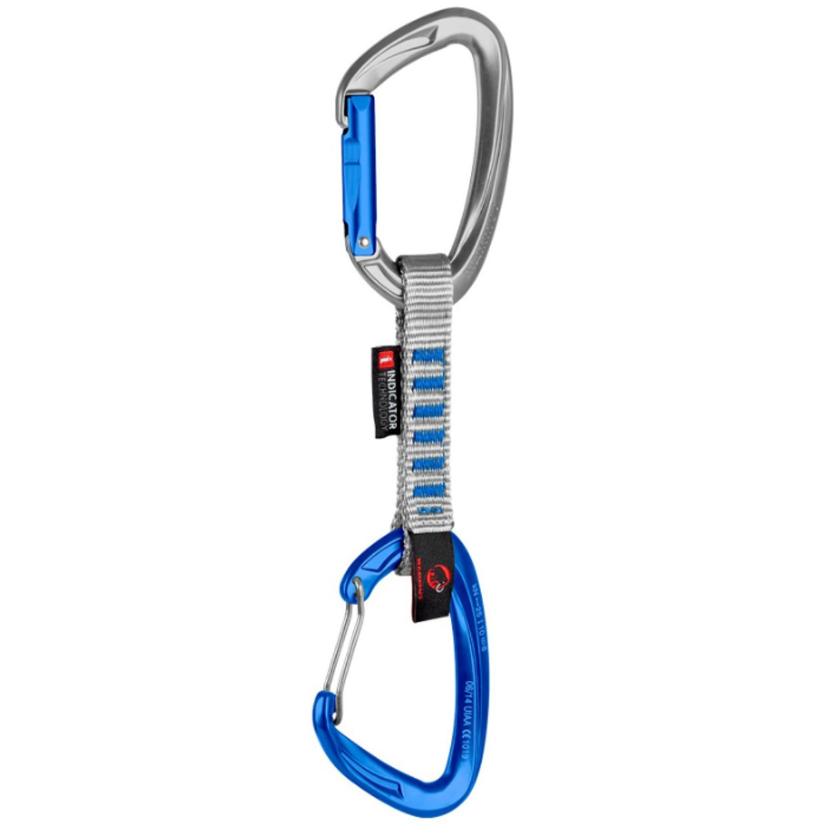 MAMMUT - Cinta Unisex Mammut Crag Keylock Wire 10 Cm Indicator Azul