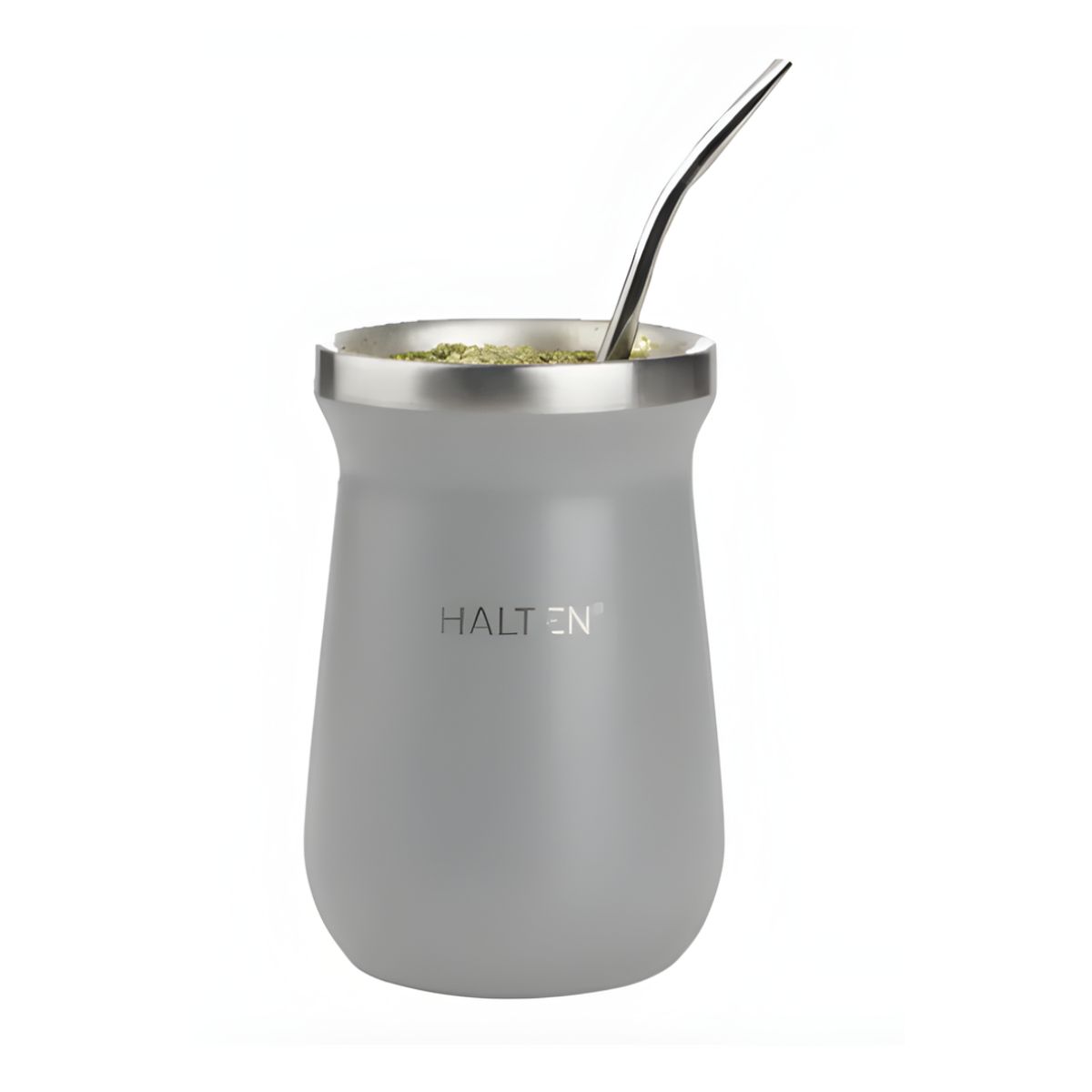 GENERICO - Mate Doble Pared Acero Inoxidable 227ml Con Bombilla