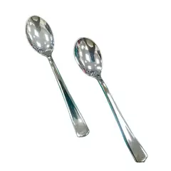 GENERICO - Cucharas Desechables Elegantes Plateadas 50 Unidades