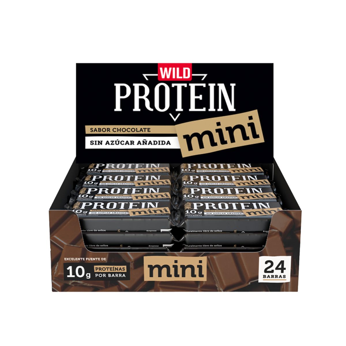 GENERICO - Barra Mini Chocolate Wild Protein 30gx24ud