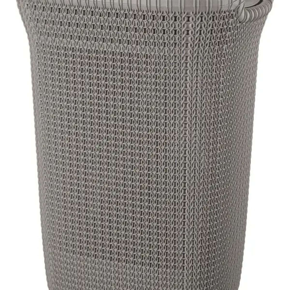 GENERICO - Cesto Canasto Para Ropa Khipu 60 Lts Con Tapa - Color Taupe