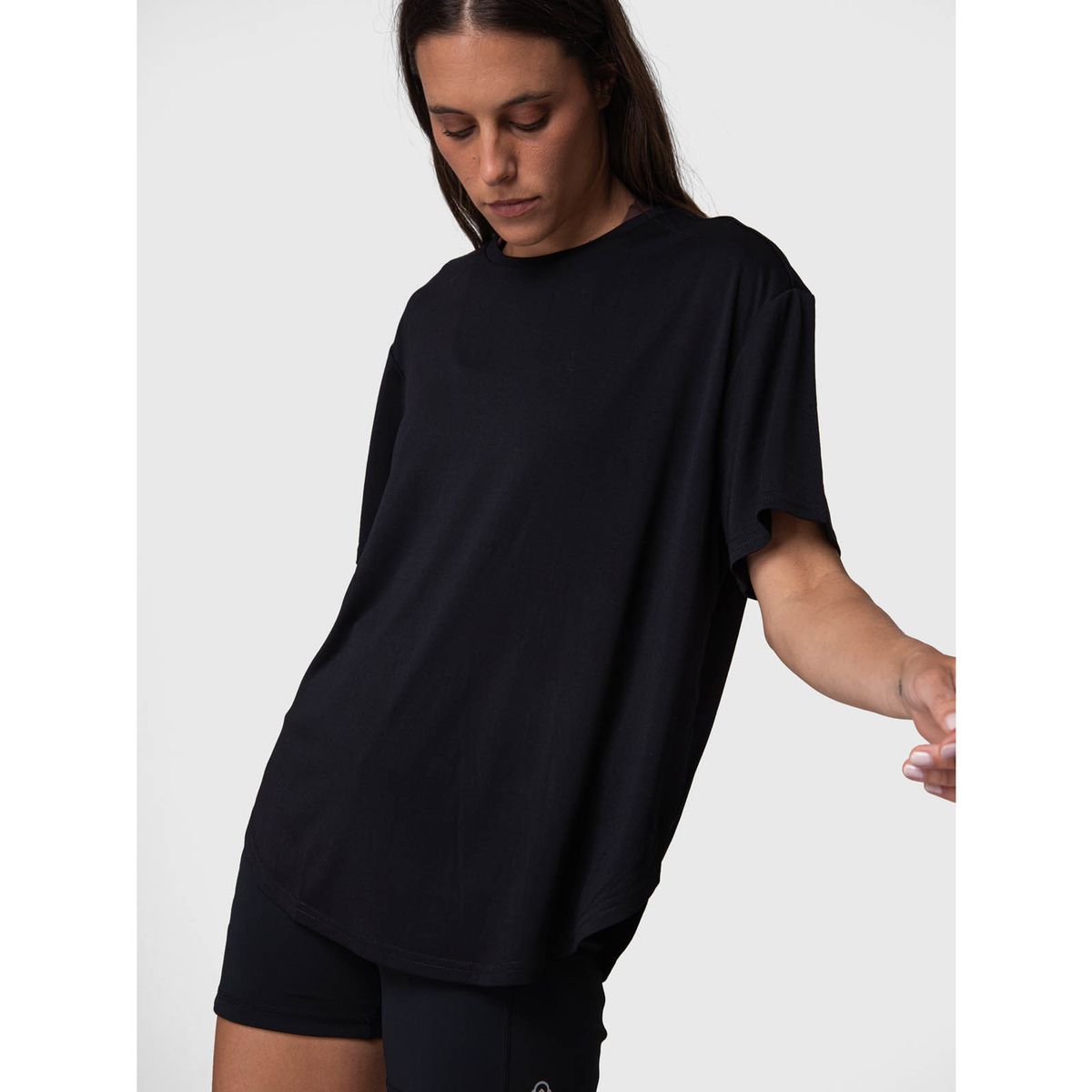 BSOUL - Polera Manga Corta Mujer T Shirt Mila Rec Negro BSOUL