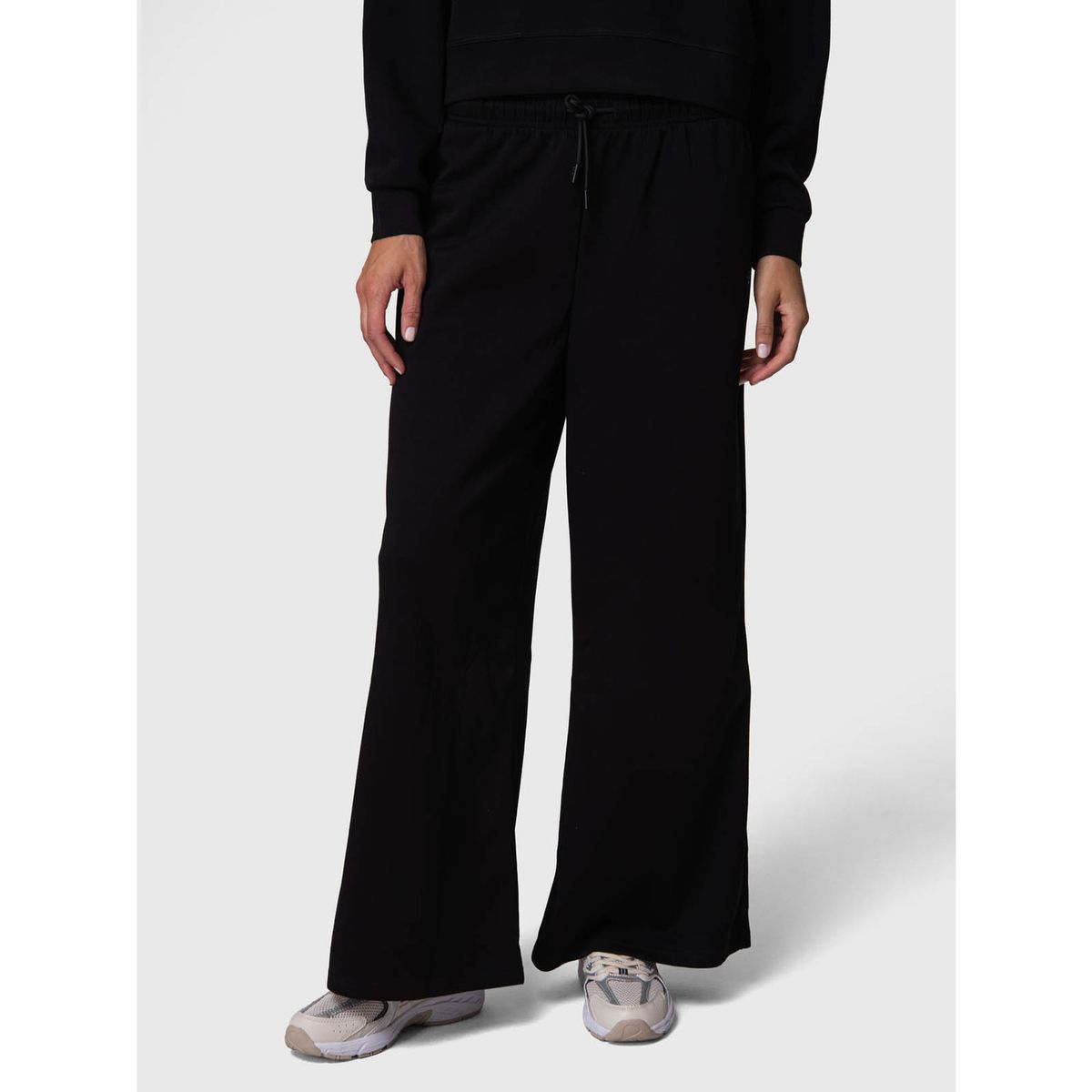BSOUL - Pantalon Buzo Mujer Wide Leg Paz Rec Negro BSOUL