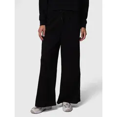 BSOUL - Pantalon Buzo Mujer Wide Leg Paz Rec Negro