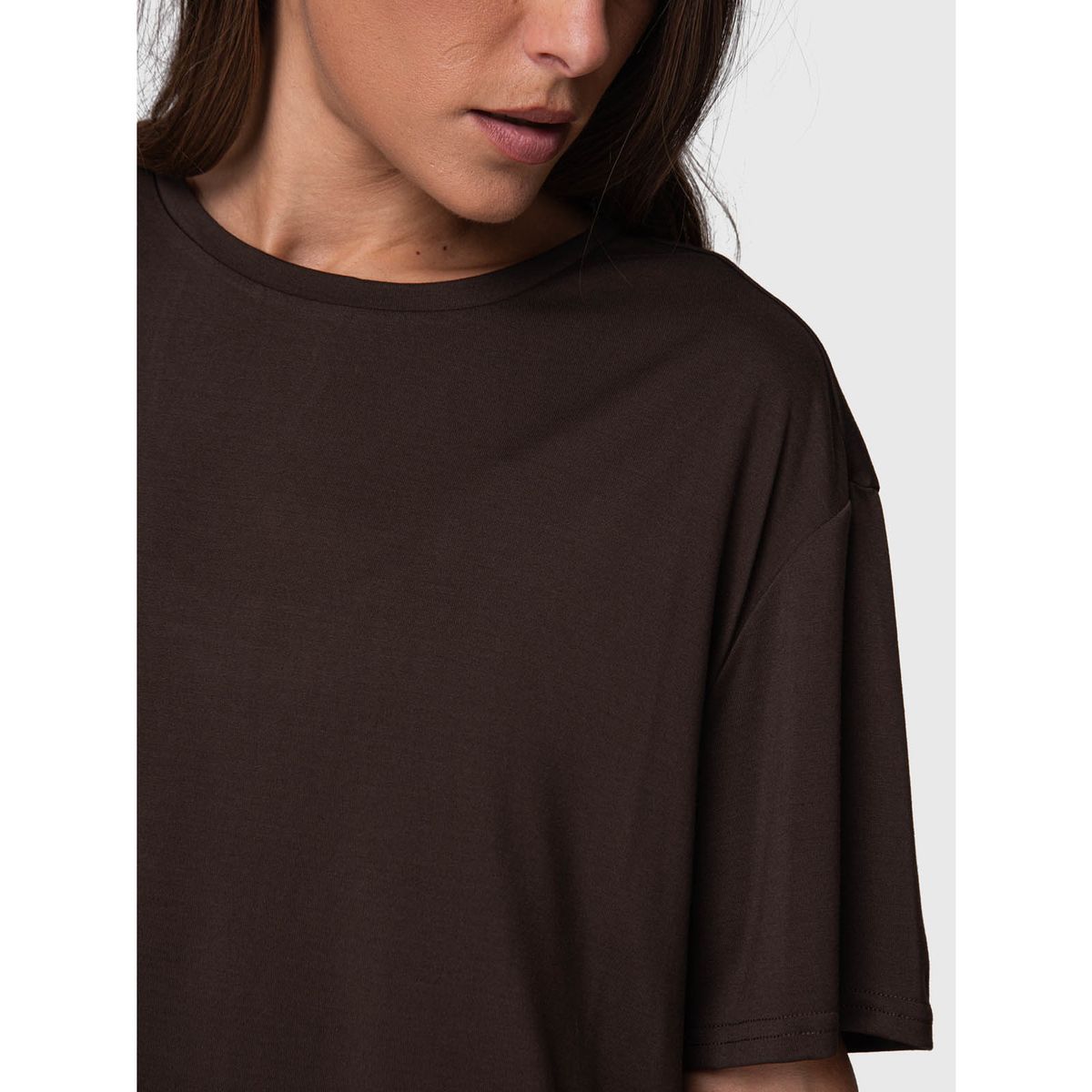 BSOUL - Polera Manga Corta Mujer T Shirt Mila Rec Café BSOUL