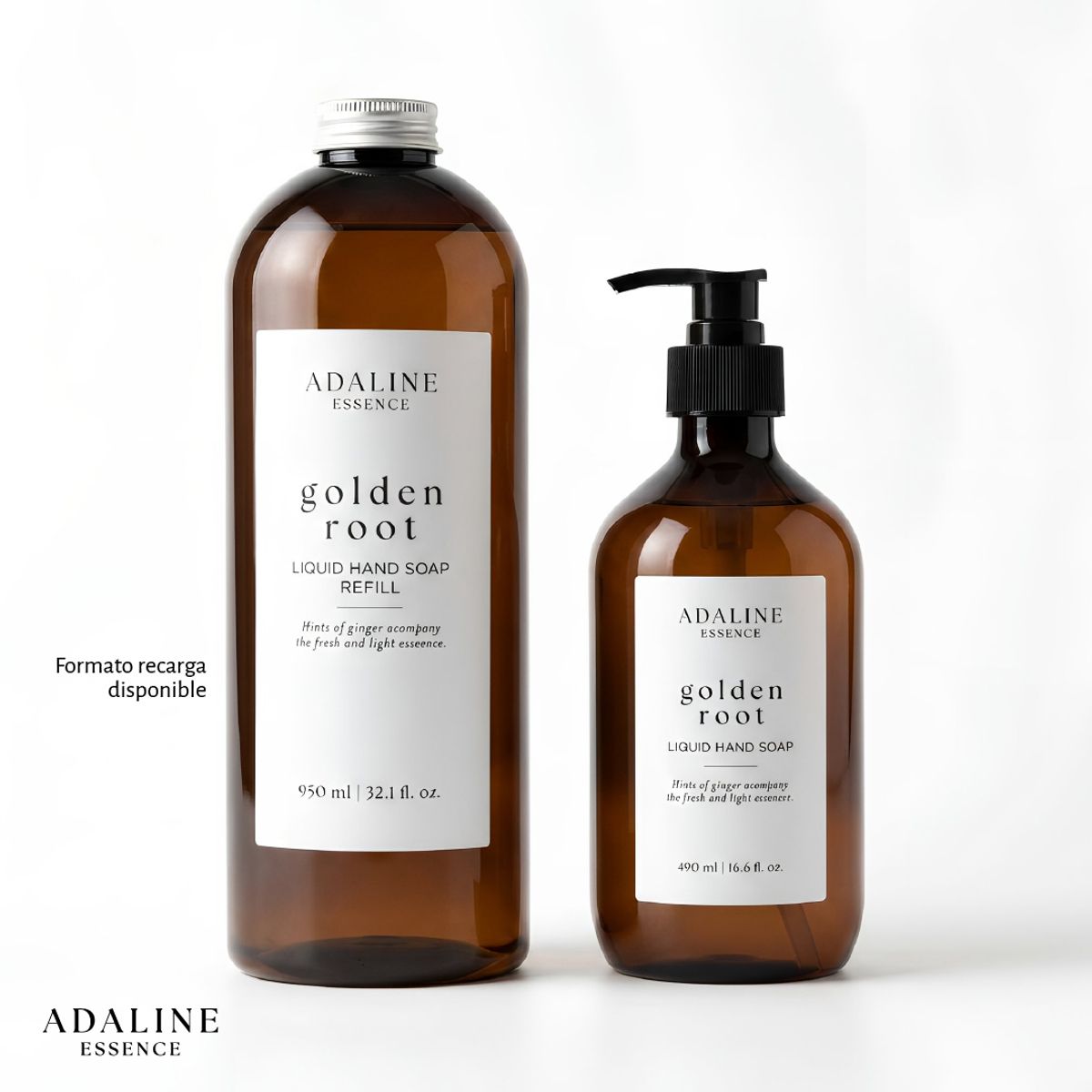 GENERICO - Jabón Líquido Golden Root Adaline Essence 490 ml Kiosclub