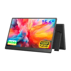 GENERICO - Monitor Portatil UFYQL 15.6 FHD USB-C Negro