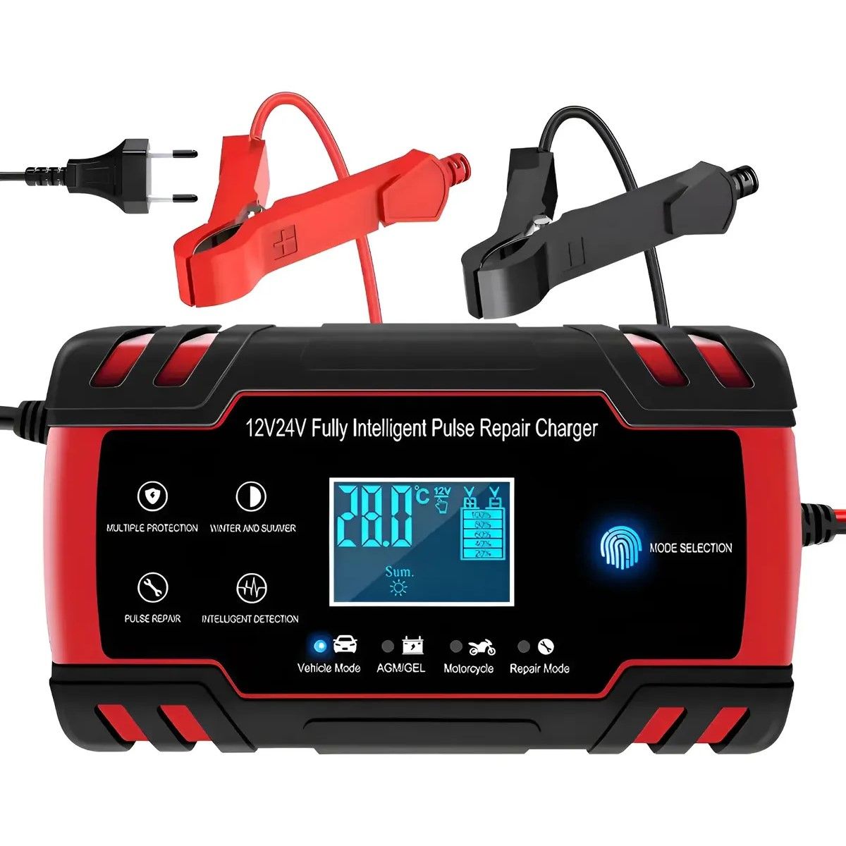 GENERICO - Cargador De Batería Inteligente Y Rápido 12v 8a 24v BELUG