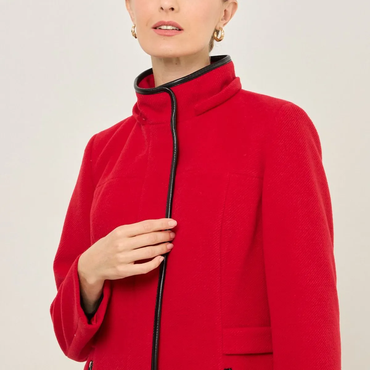 MA GRIFFE - Chaqueton Mujer Rojo Magriffe