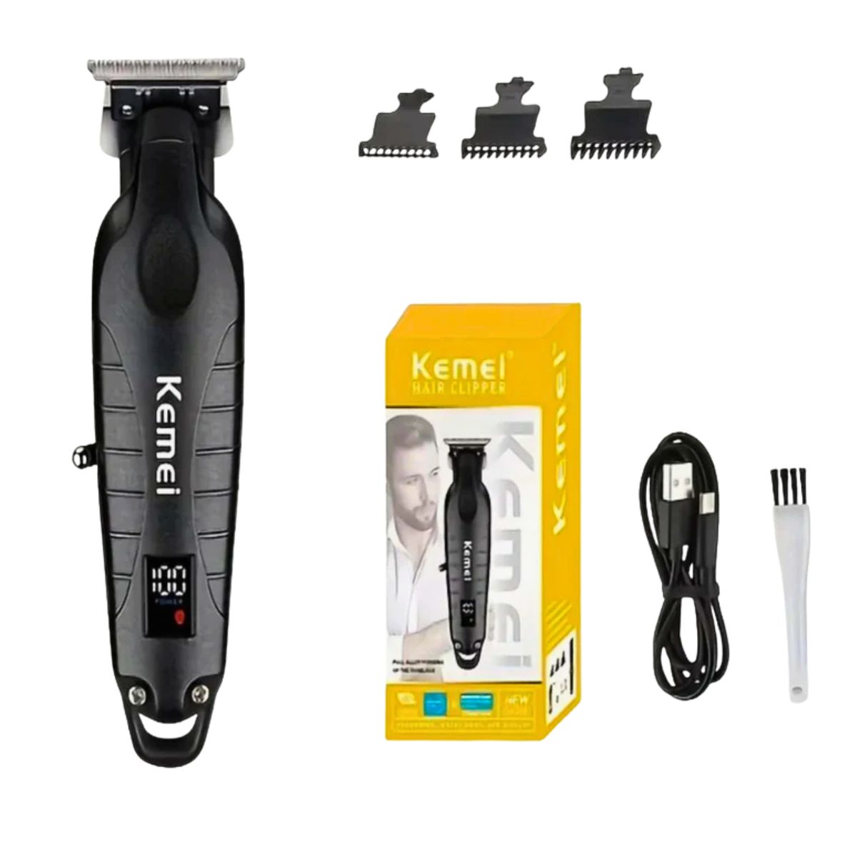 KEMEI - Kemei KM-2293 Trimmer Profesional Con Pantalla Digital