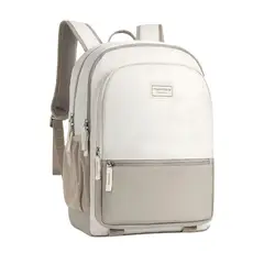 MOMMORE - Mochila Escolar Grande 3 Compartimientos 20L - Caqui