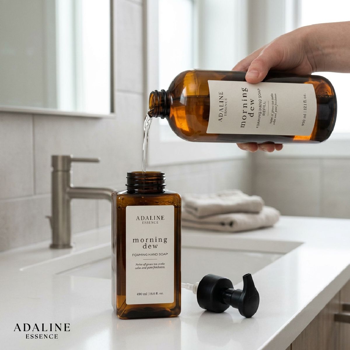 GENERICO - Jabón Espuma Recarga Morning Dew Adaline Essence 950 ml