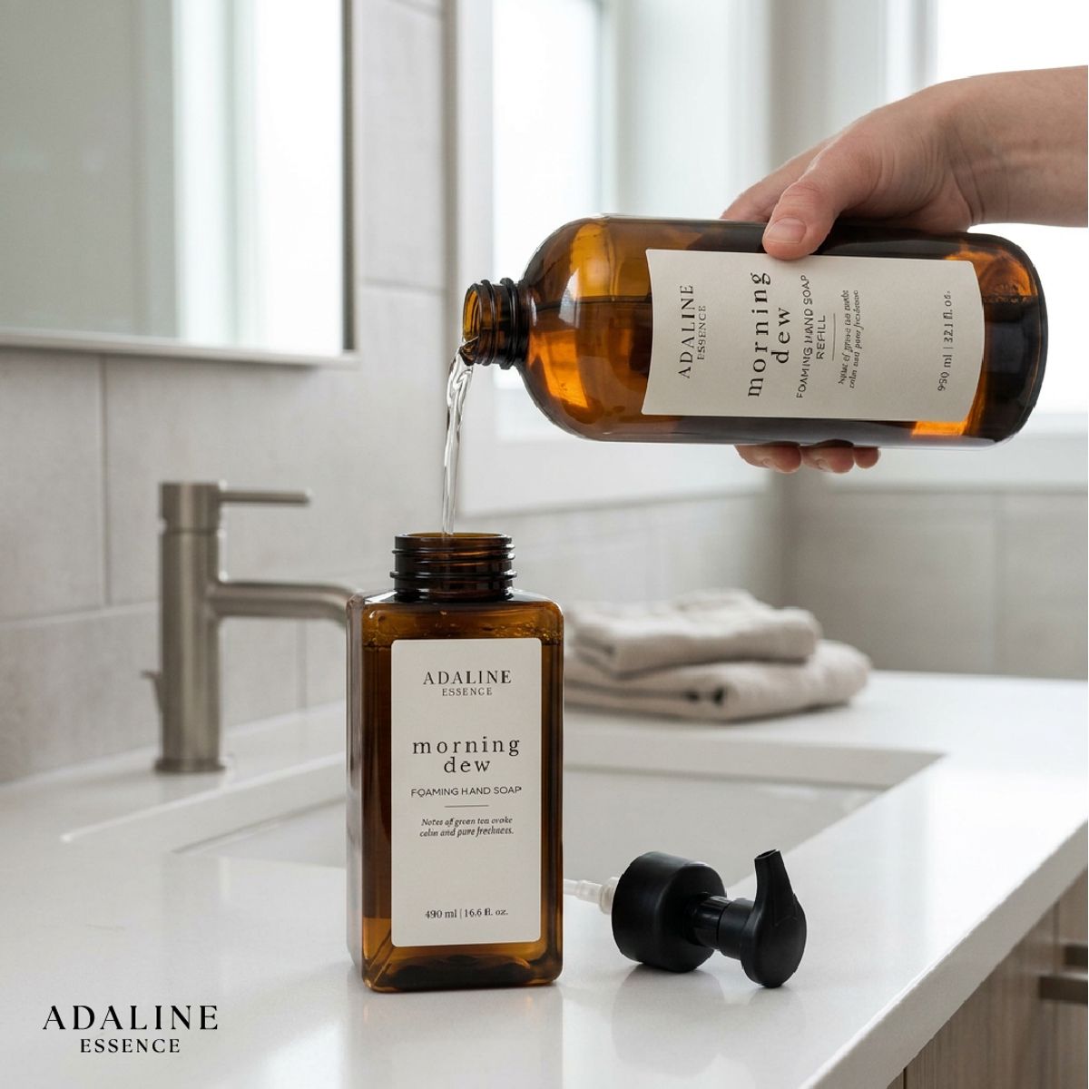 GENERICO - Jabón Espuma Recarga Morning Dew Adaline Essence 950 ml