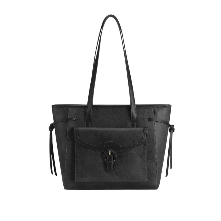 Bolso Tote Evelina de Papel Lavable 14L para 13 pulg Negro Negro TALLA UNICA