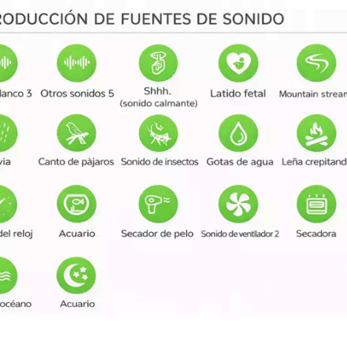 GENERICO - Maquina Cubo Ruido Blanco Con Luz Para Relajar Bebe