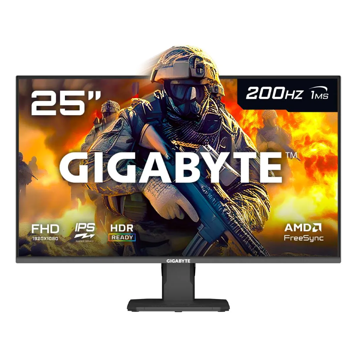 GIGABYTE - Monitor Gamer Gigabyte GS25F2 24.5" Full HD IPS 200Hz