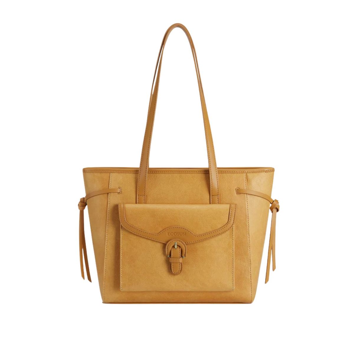 ECOSUSI - Ecosusi Bolso Tote Evelina de Papel Lavable 14L para 13 pulg Ámbar