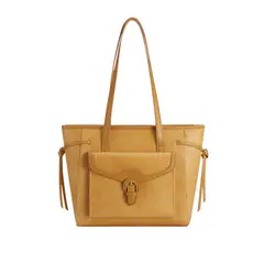 ECOSUSI - Bolso Tote Evelina de Papel Lavable 14L para 13 pulg Ámbar