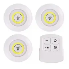 MOVI - Luces LED de Emergencia COB con Control Remoto 3 unidades