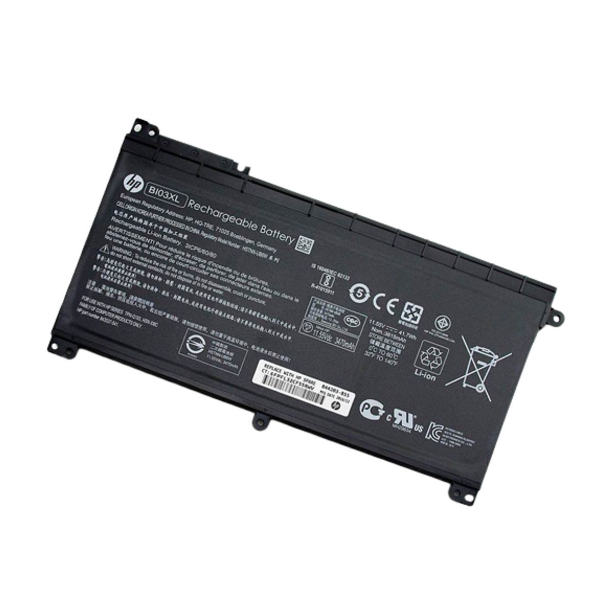 HP - Batería 3C 41Wh 3.61Ah Lithium-ion BI03XL