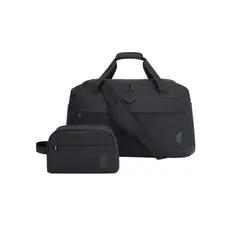 BAGSMART - Bolso Fin de Semana 38 L con Neceser y Zapatero Negro