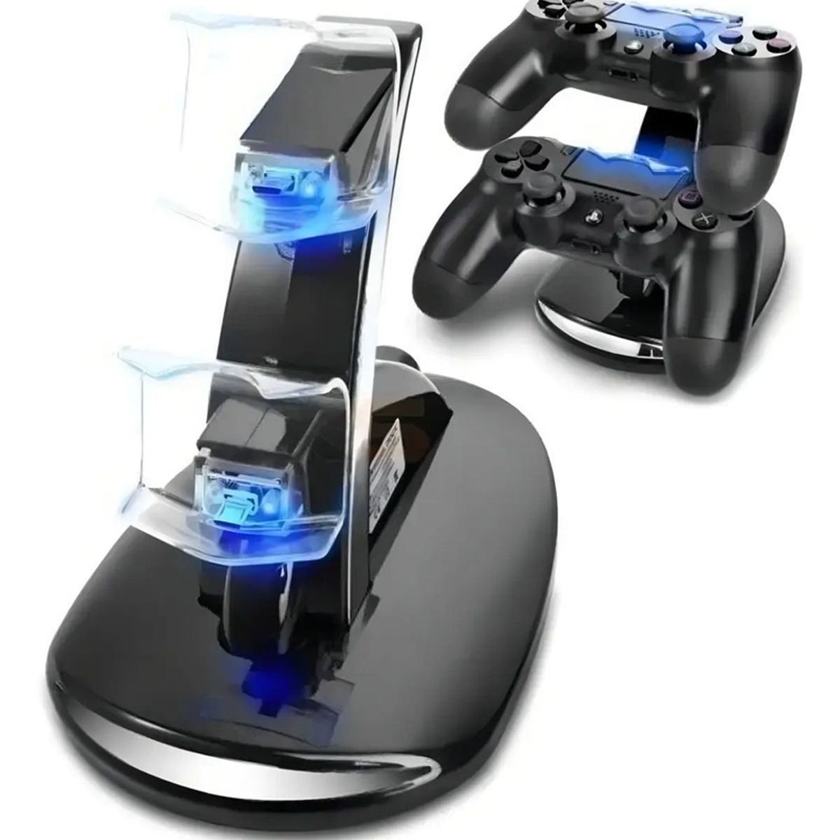 GENERICO - Cargador doble base Ps4 Soporte Control