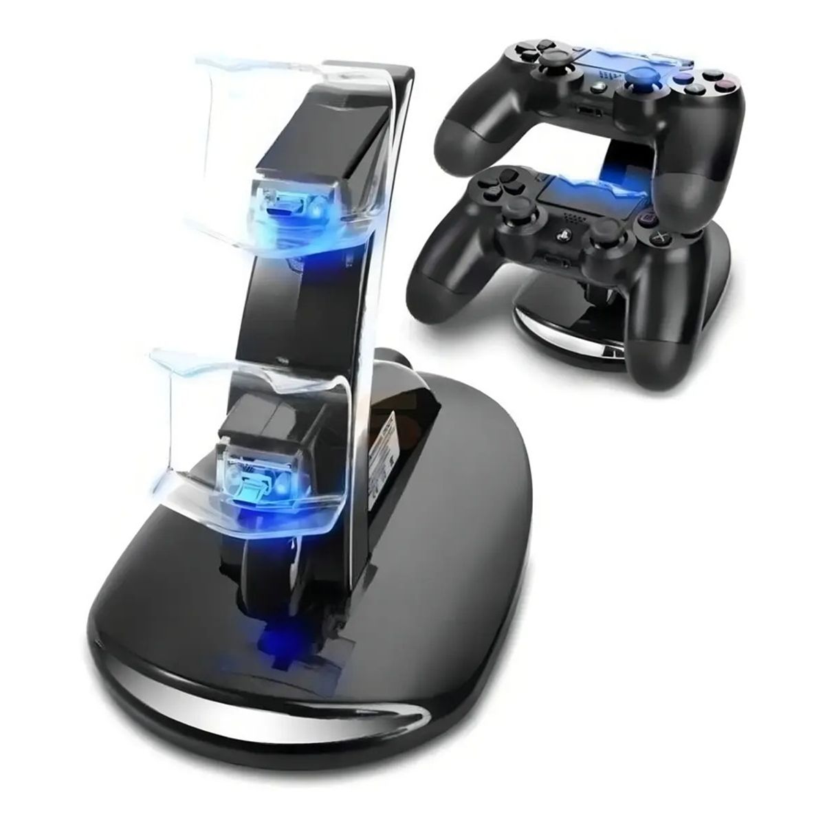 GENERICO - Cargador doble base Ps4 Soporte Control