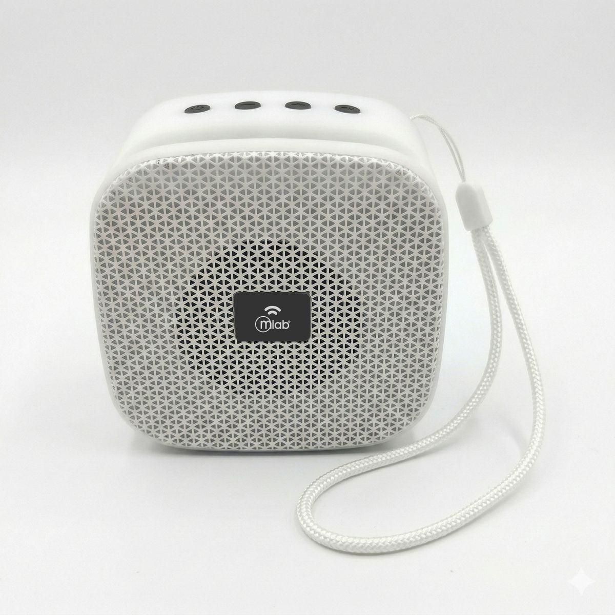 MLAB - PARLANTE PORTATIL MINI FLAMING CUBE BT TWS FM USB 5W BLANCO 09675
