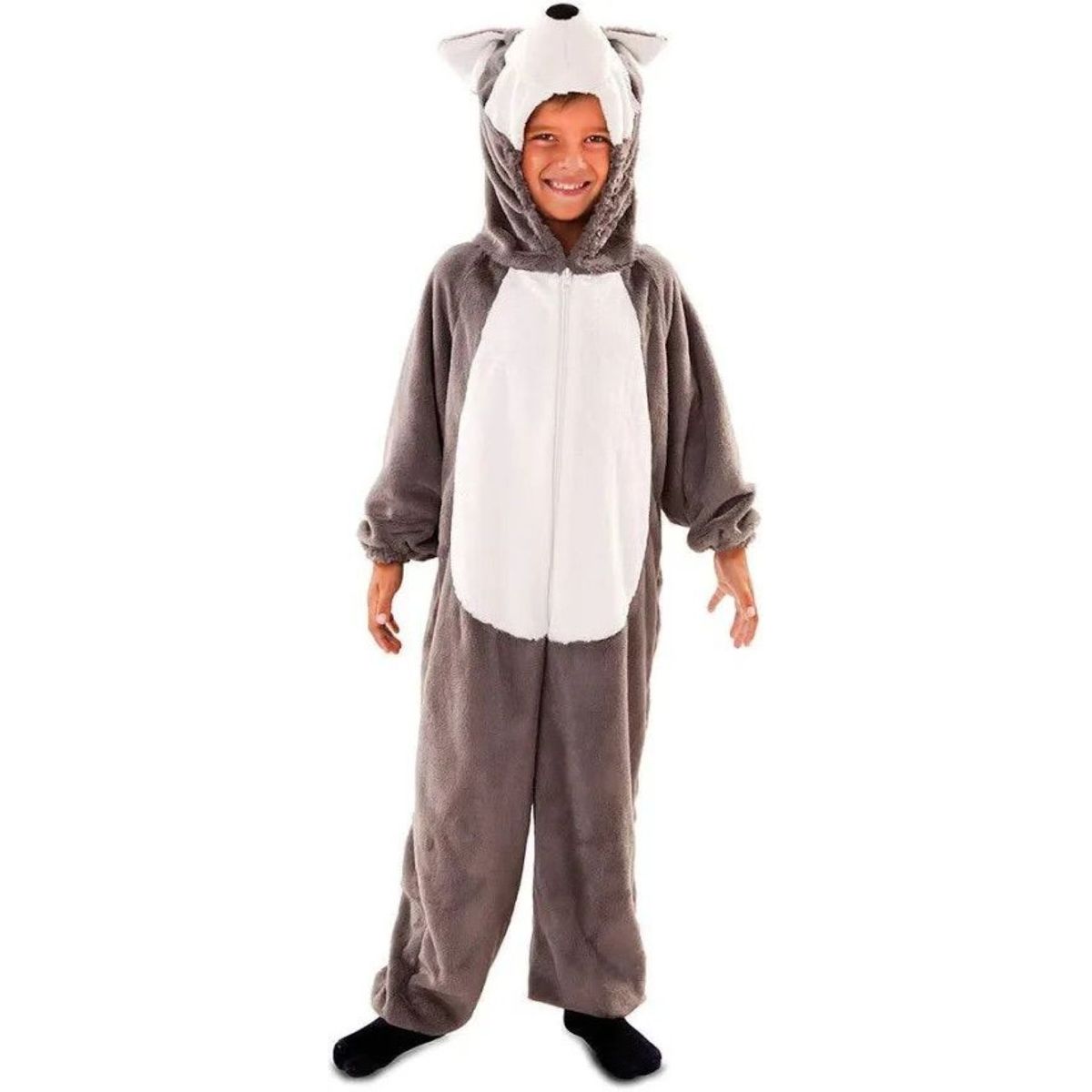 GENERICO - DISFRAZ DE LOBO GRIS INFANTIL
