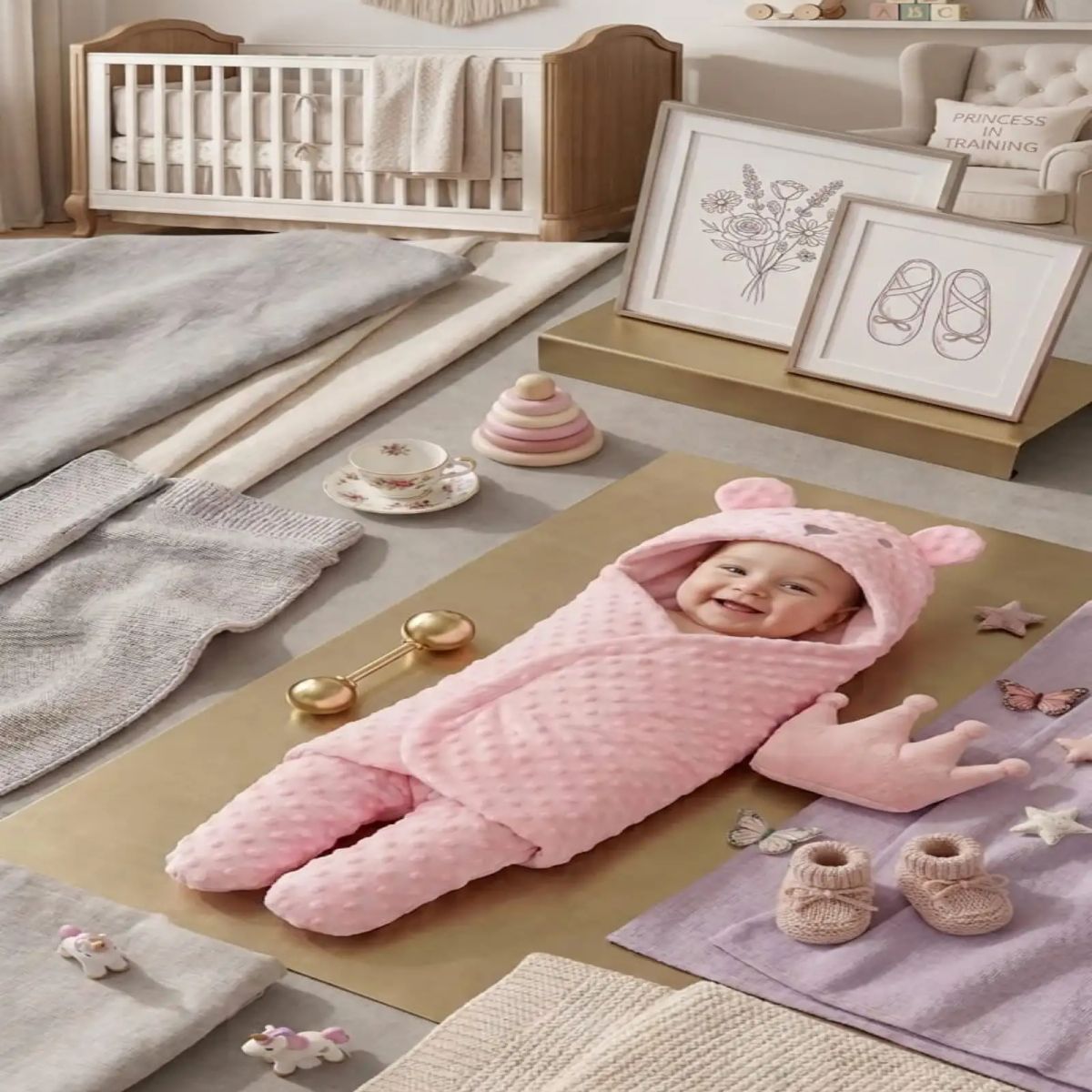 GENERICO - Saquito De Dormir Termico De Bebe Con piernas 0-9 Meses