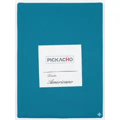 GENERICO - Sabana algodon 2p liso color Turqueza + funda de almohada
