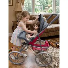 GENERICO - Coche de Paseo para Muñecas hasta 48 cm Modelo Infantil
