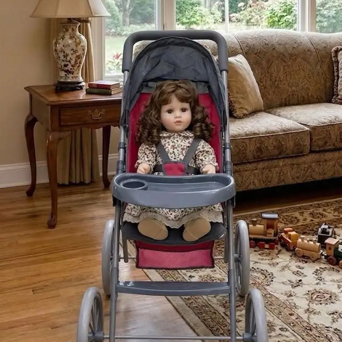 GENERICO - Coche de Paseo para Muñecas hasta 48 cm Modelo Infantil