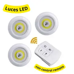 MOVI - Set de 3 Luces LED de Emergencia COB con Control Remoto