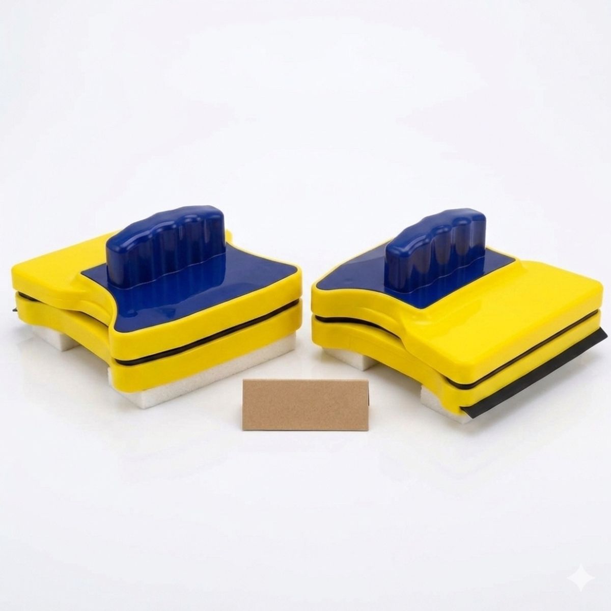IRM - Limpia Vidrios X2 Magnetico Ventanas Departamento Hogar Iman Doble Cara Multiuso FIGOIMPORT