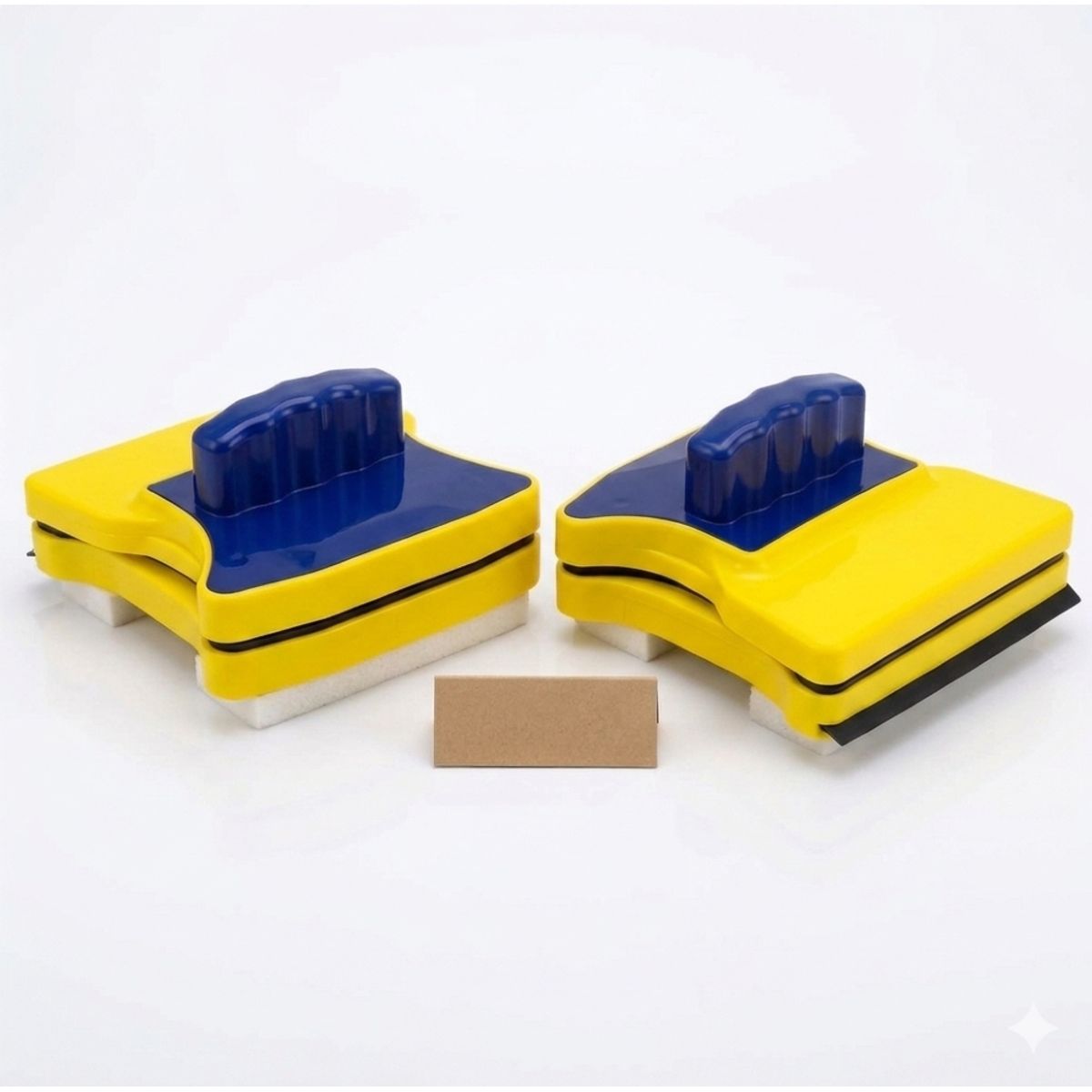 IRM - Limpia Vidrios X2 Magnetico Ventanas Departamento Hogar Iman Doble Cara Multiuso FIGOIMPORT