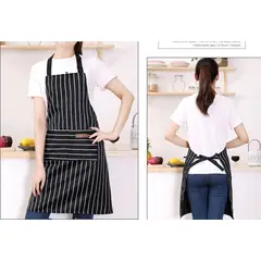 GENERICO - Delantales De 1 Piezas Para Chefs, Barberos O Pintores color Negro