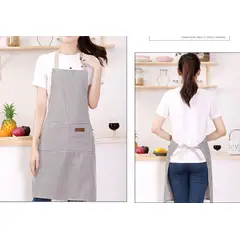GENERICO - Delantales De 1 Piezas Para Chefs, Barberos O Pintores color Gris