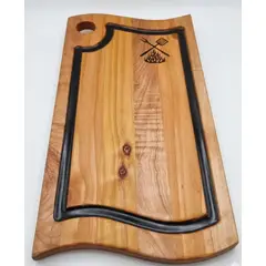 MARFELD MUEBLES - TABLA PARA PICAR MADERA NOBLE RESINA NEGRA