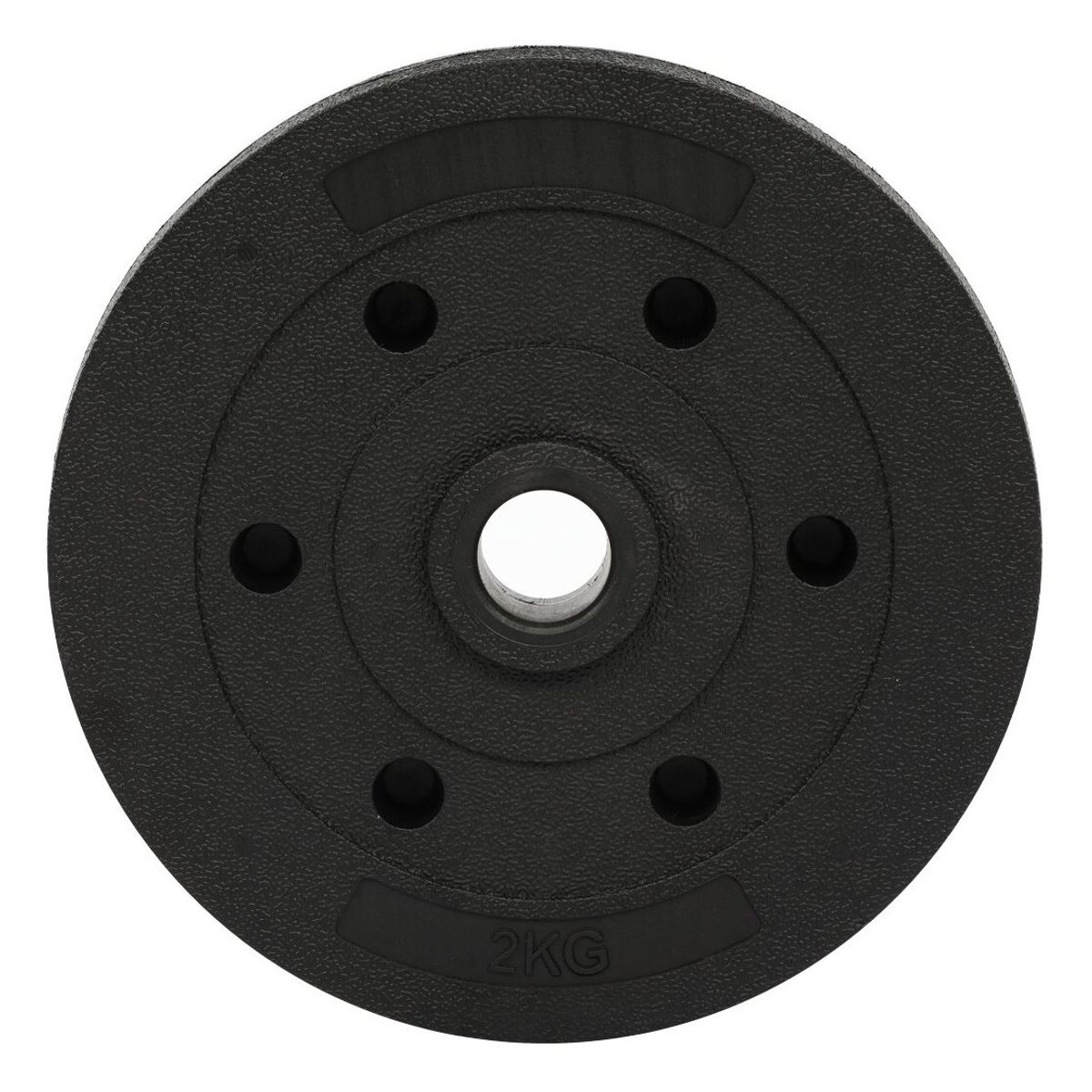 ATLETIS - Disco de Cemento 2 Kg para Barra PVC Negro