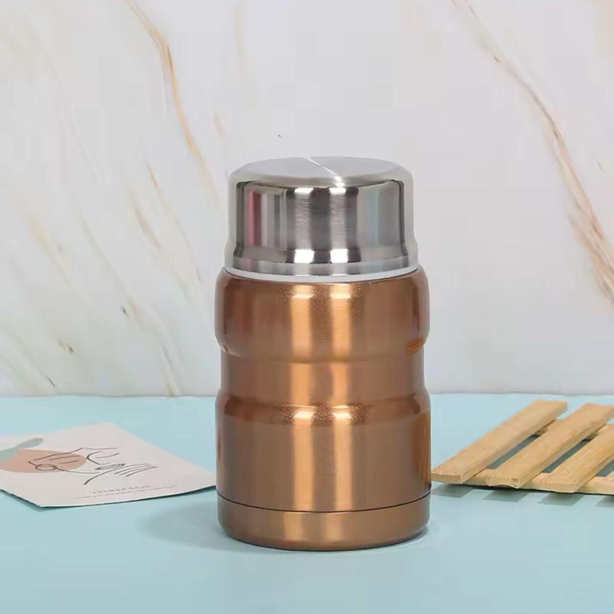 GENERICO - Termo comida 500 ml con cuchara acero 304