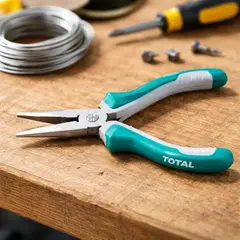 TOTAL - Alicate Mini Punta Plana 4.5 Precisión Profes Thtmn856