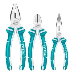 TOTAL - Set De 3 Alicates Universal Combinado Tools Tht1k0301
