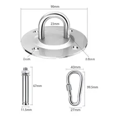 GENERICO - Juego de Soporte para techos tipo cancho Acero Inoxidable
