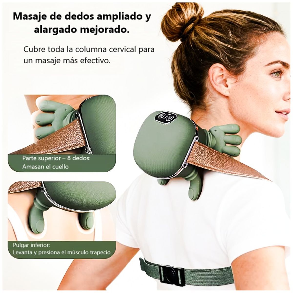 MOVI - Masajeador Cervical Inalámbrico con Manos y Calor