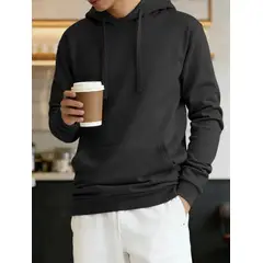 BLUE MOUNTAIN - Poleron Liso Canguro Unisex Sudadera